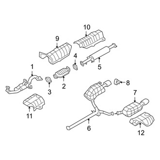 Hyundai OE - Exhaust System - Exhaust Components (Limited / SE 3.3L)