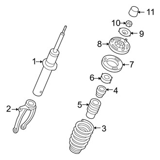 Hyundai OE - Front Suspension - Struts & Components (GLS / Limited / SE)