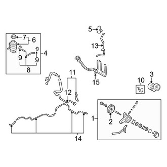 Hyundai OE - Steering Gear & Linkage - Pump & Hoses (2.4L)