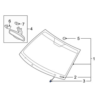 Hyundai OE - Windshield Spacer