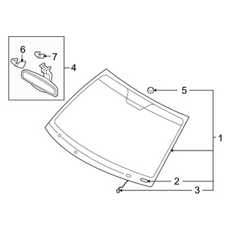 Hyundai OE - Windshield - Glass