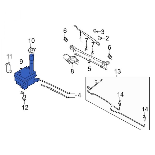 Washer Fluid Reservoir