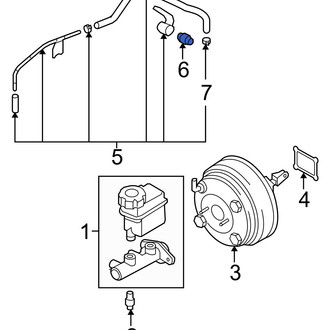 Hyundai OE - Power Brake Booster Check Valve