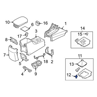 Hyundai OE - Automatic Transmission Shift Cover Plate Clip