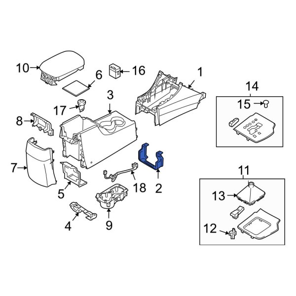 Hyundai OE 846313K500 - Front Console Bracket