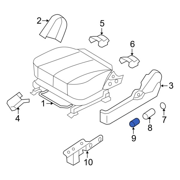 Hyundai OE 885210A002 Front Left Power Seat Switch