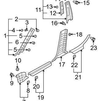 Hyundai OE - Pillars, Rocker & Floor - Interior Trim