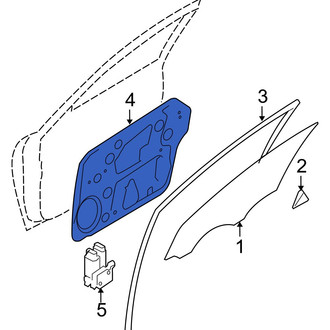 Hyundai OE - Front Left Door Panel Carrier