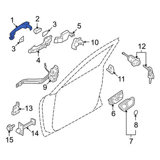 Hyundai OE - Front Outer Exterior Door Handle
