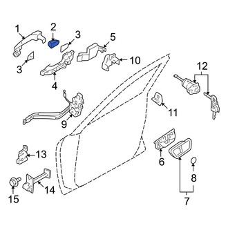 Hyundai OE - Front Right Outer Exterior Door Handle Cover