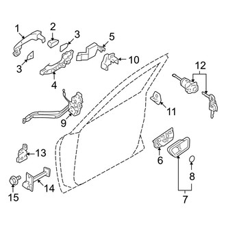 Hyundai OE - Front Door - Lock & Hardware