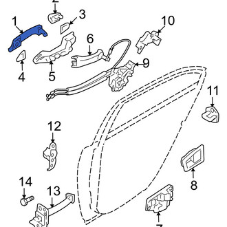 Hyundai OE - Front Outer Exterior Door Handle