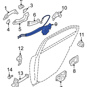 Hyundai OE - Rear Left Door Latch Assembly