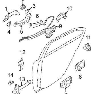 Hyundai OE - Rear Door - Lock & Hardware