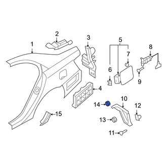 Hyundai OE - Quarter Panel Splash Shield Nut