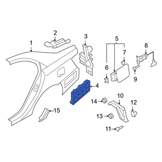 Hyundai OE - Rear Quarter Panel Vent