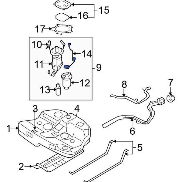 Fuel Sender and Hanger Assembly