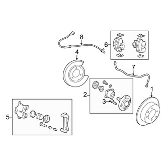 Hyundai OE - Rear Suspension - Brake Components (GLS)