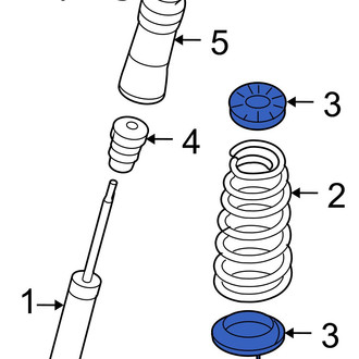 Hyundai OE - Rear Lower Coil Spring Insulator