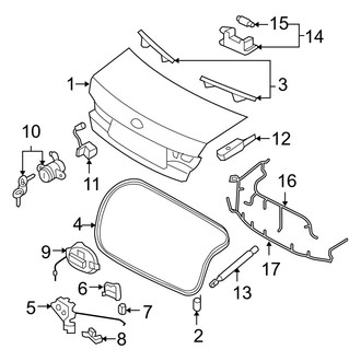 Hyundai OE - Trunk Lid - Lid & Components