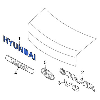 Hyundai OE - Rear Deck Lid Emblem