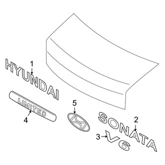 Hyundai OE - Trunk Lid - Exterior Trim