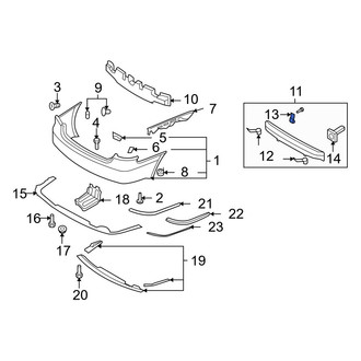 Hyundai OE - Bumper Cover Reinforcement Bracket