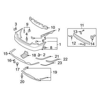 Hyundai OE - Rear Bumper - Bumper & Components