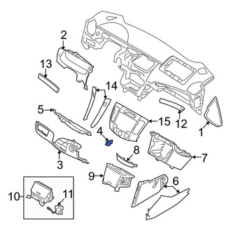 Hyundai OE - Lower Instrument Panel Trim Panel Clip