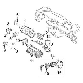 Hyundai OE - Instrument Panel - Cluster & Switches (GLS / Limited / SE)