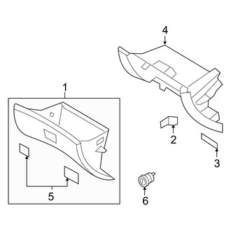 Hyundai OE - Instrument Panel - Glove Box (3.3L)