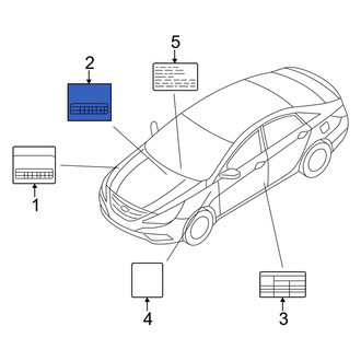 Hyundai OE - A/C System Information Label