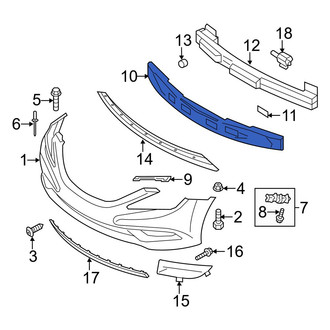 Hyundai OE - Front Bumper Impact Absorber
