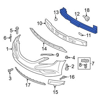 Hyundai OE - Front Bumper Impact Bar