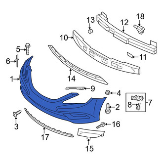 Hyundai OE - Front Bumper Cover