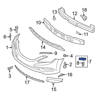 Hyundai OE - Front Left Bumper Guide