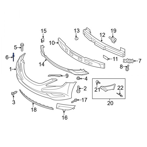 Hyundai OE 1416003133 - Front Upper Brake Air Duct Rivet
