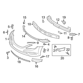 Hyundai OE - Front Bumper - Bumper & Components (GLS / Limited / SE)