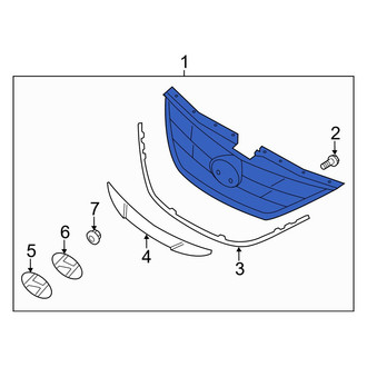 Hyundai OE - Front Upper Grille