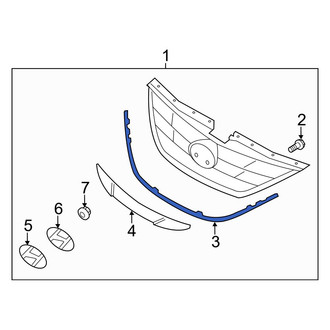 Hyundai OE - Front Grille Molding