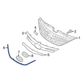 Hyundai OE - Front Grille Molding