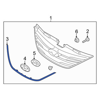 Hyundai OE - Front Grille Molding