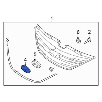 Hyundai OE - Front Grille Emblem