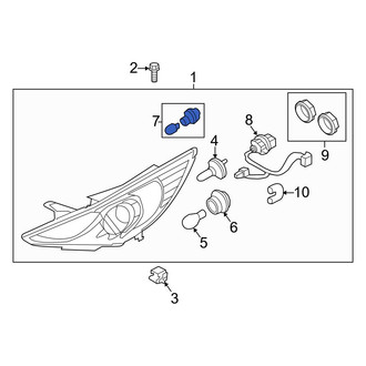 Hyundai OE - Front Headlight Bulb
