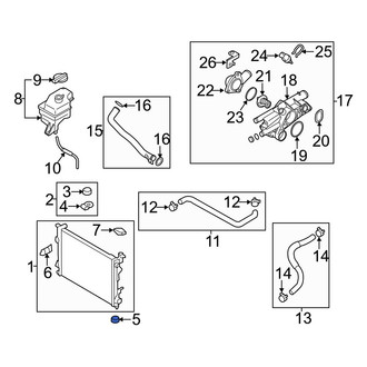 Hyundai OE - Lower Radiator Insulator