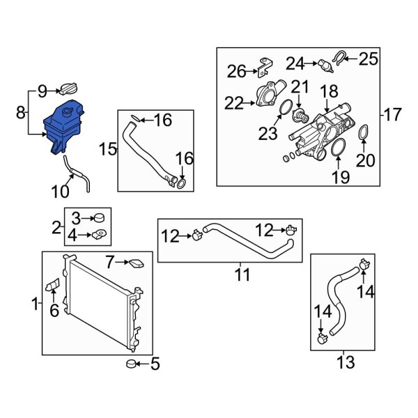 Engine Coolant Reservoir