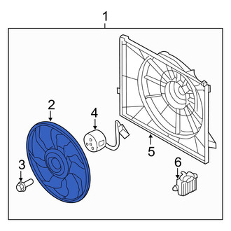 Hyundai OE - Engine Cooling Fan Blade