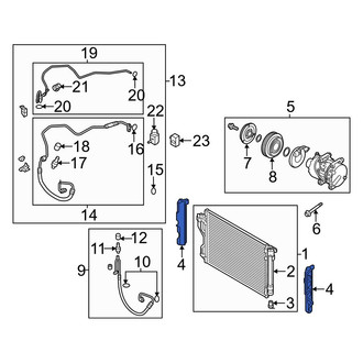 Hyundai OE - Right Radiator Support Air Deflector