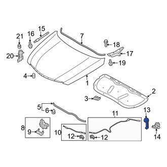 Hyundai OE - Front Hood Release Handle