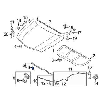 Hyundai OE - Hood Seal Clip